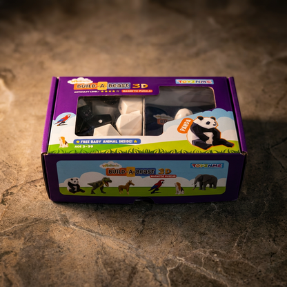 3D Magnetic Panda Puzzle - Trending Toy For Kids & Adults