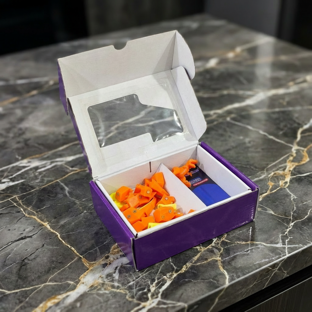 3D Magnetic Dinosaur Puzzle ( Orange ) - Trending Toy For Kids & Adults