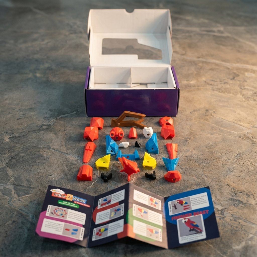 3D Magnetic Parrot Puzzle - Trending Toy For Kids & Adults