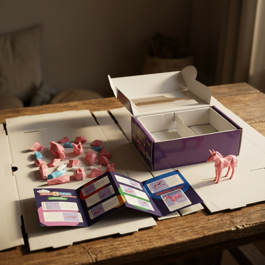 3D Magnetic Pink Unicorn Puzzle - Trending Toy For Kids & Adults