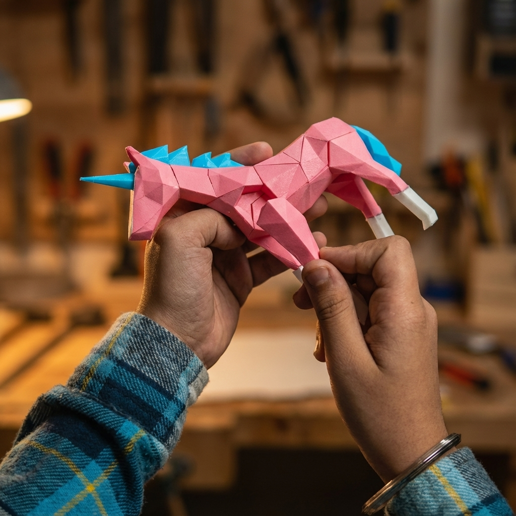 3D Magnetic Pink Unicorn Puzzle - Trending Toy For Kids & Adults