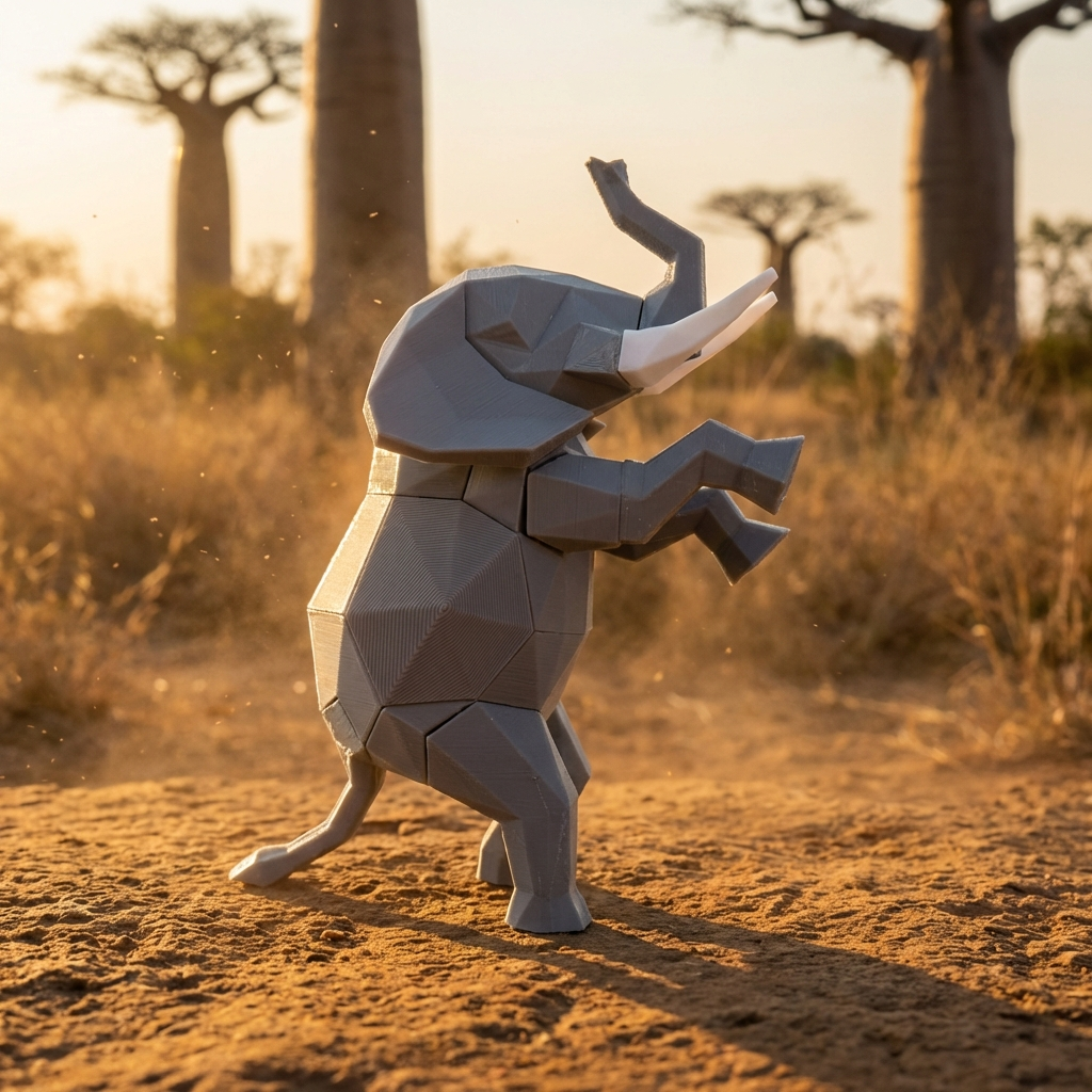 3D Magnetic Dancing Elephant Puzzle - Trending Toy For Kids & Adults