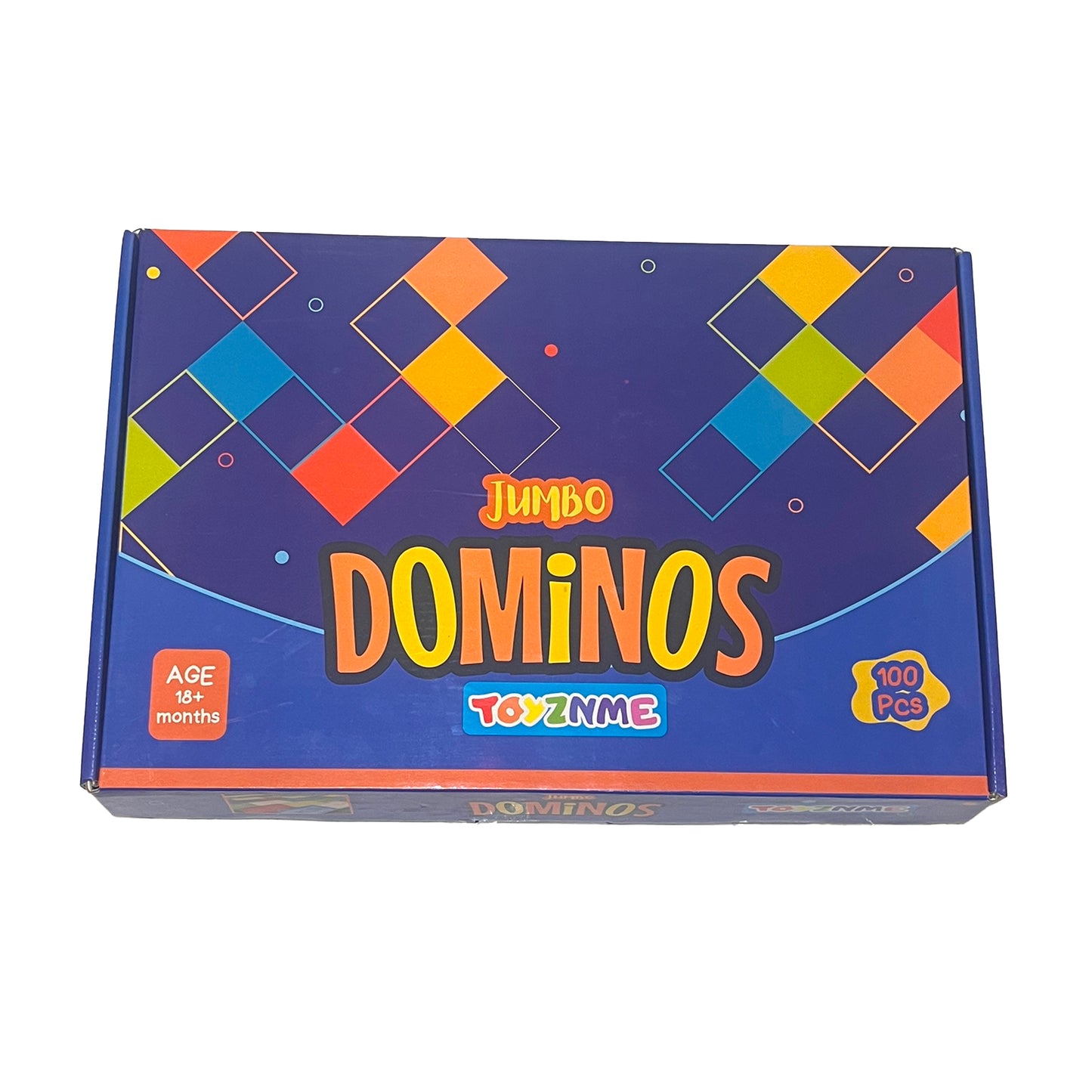 Domino Jumbo  (Premium Multicolour Plastic Domino Block Set) | for Age Group 3 -99
