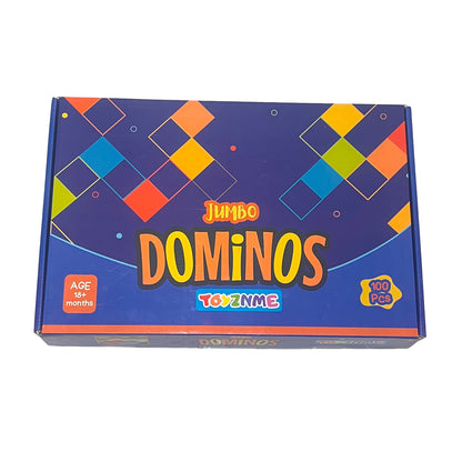Domino Jumbo  (Premium Multicolour Plastic Domino Block Set) | for Age Group 3 -99