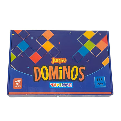 Domino Jumbo  (Premium Multicolour Plastic Domino Block Set) | for Age Group 3 -99