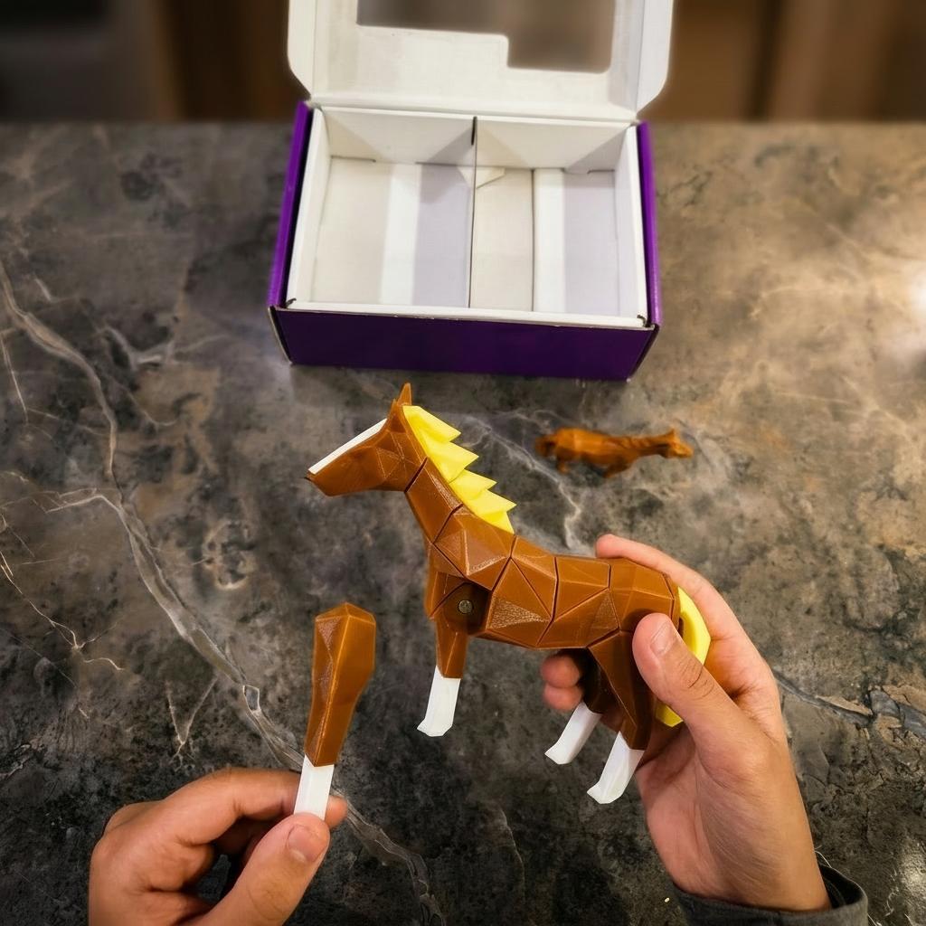 3D Magnetic Horse Puzzle - Trending Toy For Kids & Adults